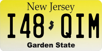 NJ license plate I48QIM