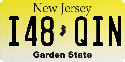 NJ license plate I48QIN