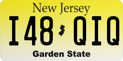 NJ license plate I48QIQ