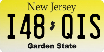 NJ license plate I48QIS