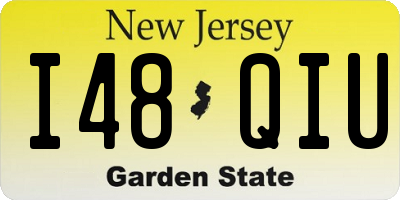 NJ license plate I48QIU