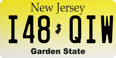NJ license plate I48QIW