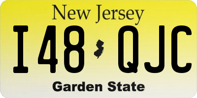 NJ license plate I48QJC