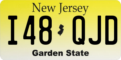 NJ license plate I48QJD