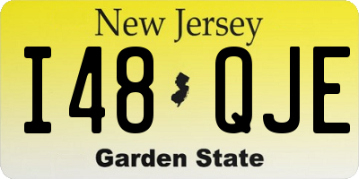 NJ license plate I48QJE
