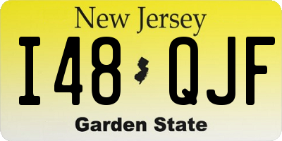 NJ license plate I48QJF