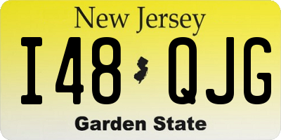 NJ license plate I48QJG