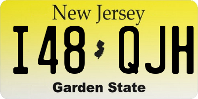 NJ license plate I48QJH