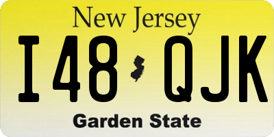 NJ license plate I48QJK