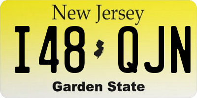 NJ license plate I48QJN