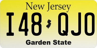 NJ license plate I48QJO