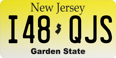 NJ license plate I48QJS