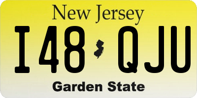 NJ license plate I48QJU