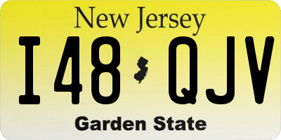 NJ license plate I48QJV