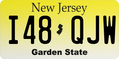 NJ license plate I48QJW