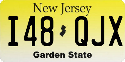 NJ license plate I48QJX