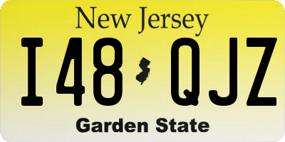 NJ license plate I48QJZ