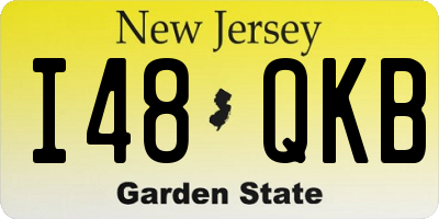 NJ license plate I48QKB