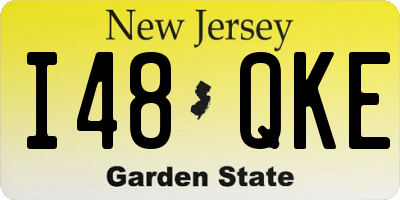 NJ license plate I48QKE