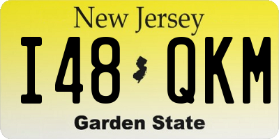 NJ license plate I48QKM