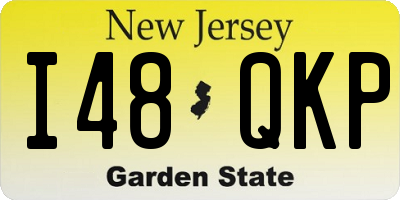 NJ license plate I48QKP