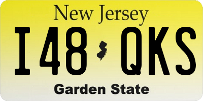 NJ license plate I48QKS