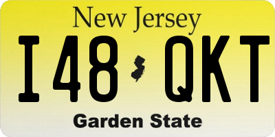 NJ license plate I48QKT