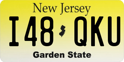 NJ license plate I48QKU