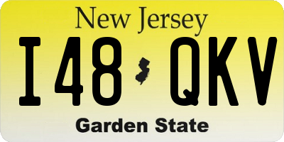 NJ license plate I48QKV