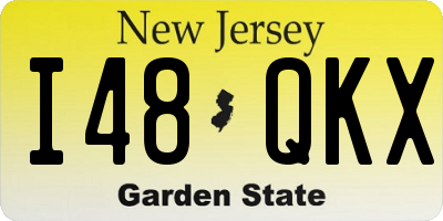 NJ license plate I48QKX