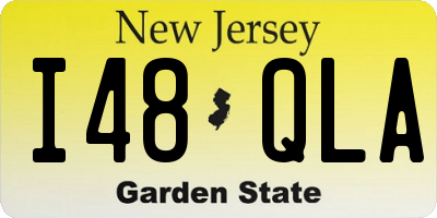NJ license plate I48QLA
