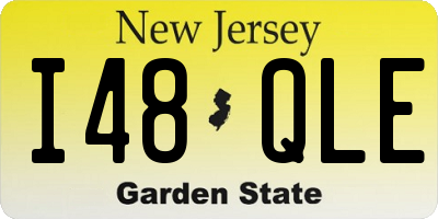 NJ license plate I48QLE