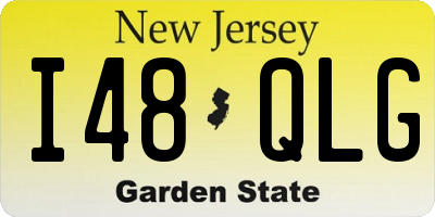 NJ license plate I48QLG