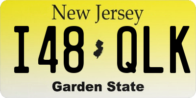 NJ license plate I48QLK