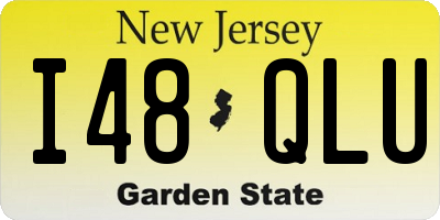 NJ license plate I48QLU