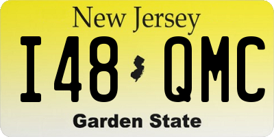 NJ license plate I48QMC
