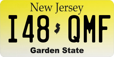 NJ license plate I48QMF