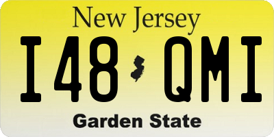 NJ license plate I48QMI