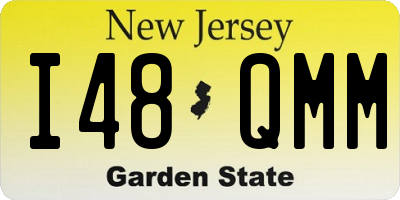 NJ license plate I48QMM