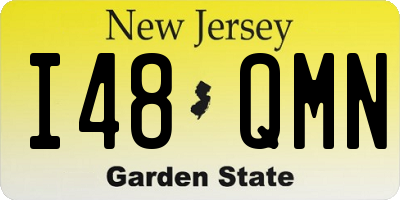 NJ license plate I48QMN