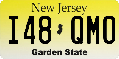NJ license plate I48QMO