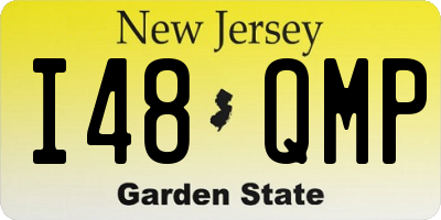 NJ license plate I48QMP