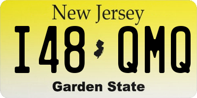 NJ license plate I48QMQ