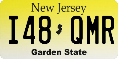 NJ license plate I48QMR