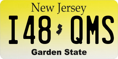 NJ license plate I48QMS