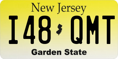 NJ license plate I48QMT