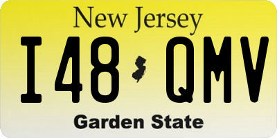 NJ license plate I48QMV