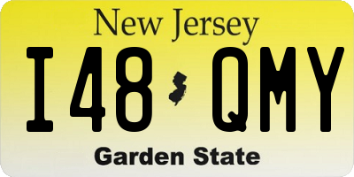 NJ license plate I48QMY