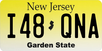 NJ license plate I48QNA