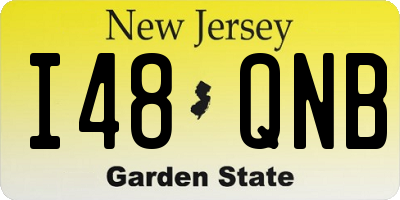 NJ license plate I48QNB